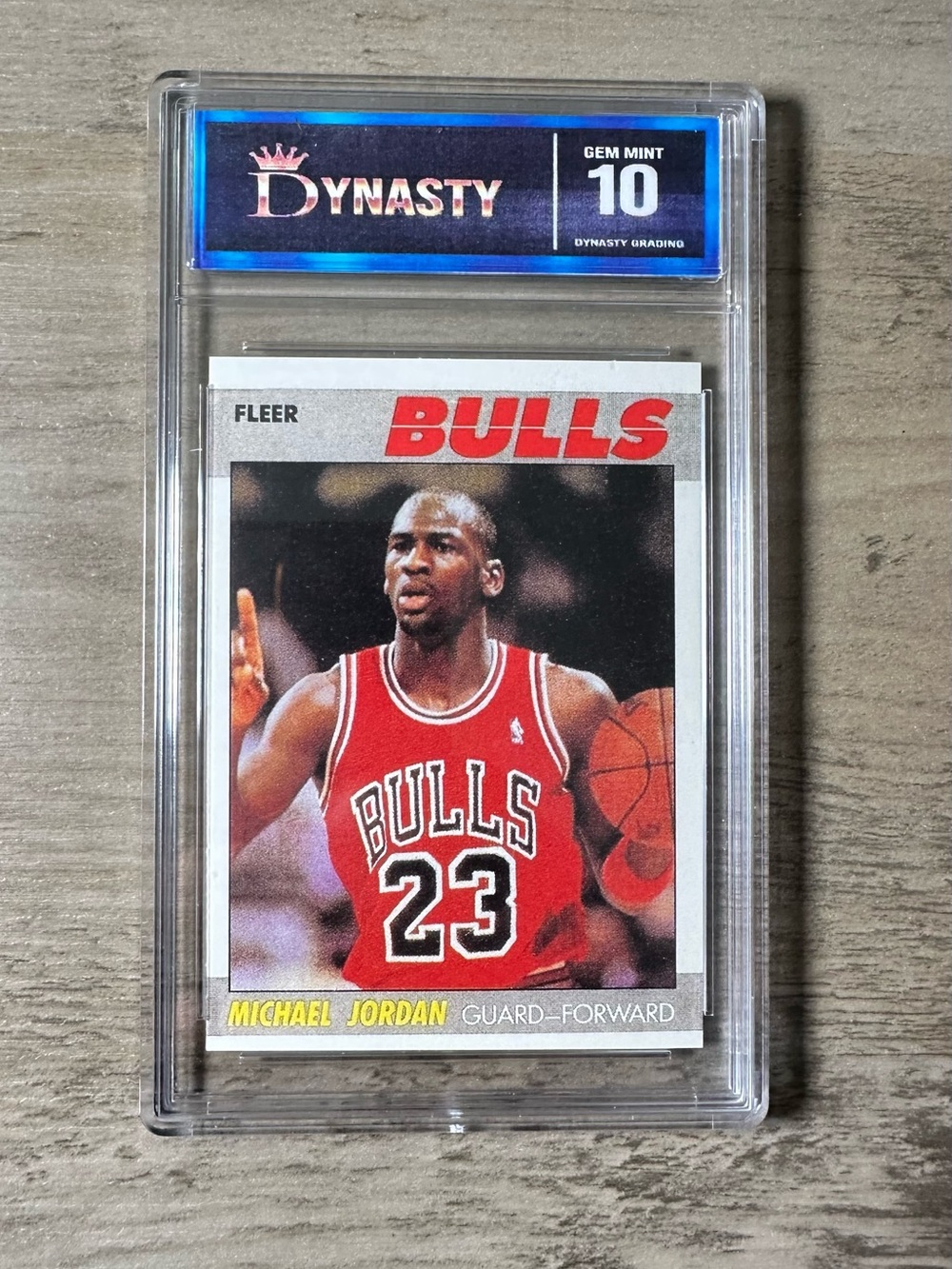 Michael Jordan 1987 Fleer #59 Gem Mint 10 Novelty Basketball Card. Chicago Bulls